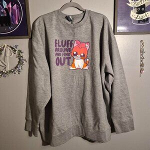 Fluff Around Gray Sweatshirt